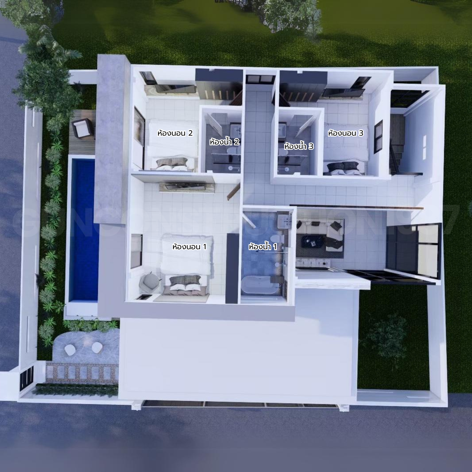 Plan 07 Modern Pool Villa-2